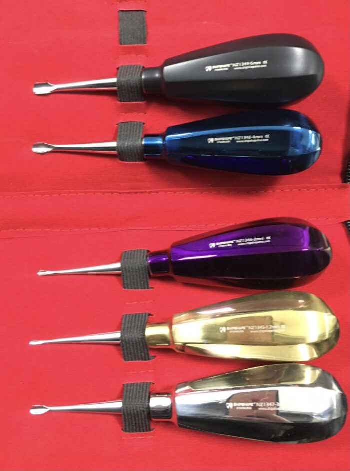 Winged Luxating Elevators Set Titanium Coated